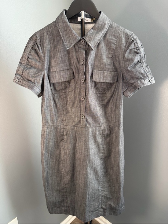 Calvin Klein Dresses & Skirts - Calvin Klein Grey Shirt Dress with Chest Pockets